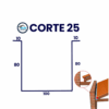 Kit Calha Quadrada Galvanizada 6m - Imagem 4