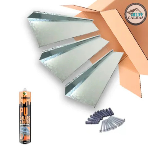 Kit Rufo De Encosto Com Pingadeira Galvanizado 6m